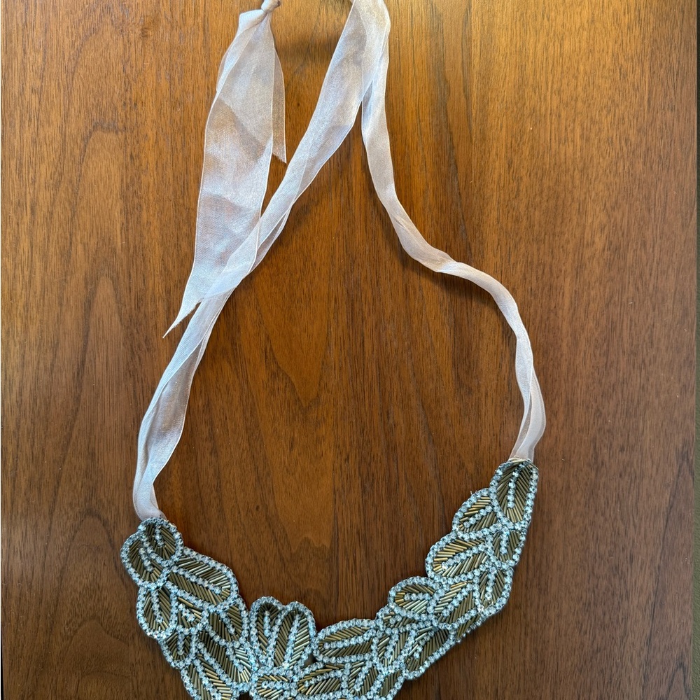 Vera Wang Gold Lace Necklace